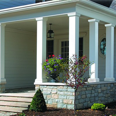 columns fiberglass aluminum porch vinyl square exterior resistant weather